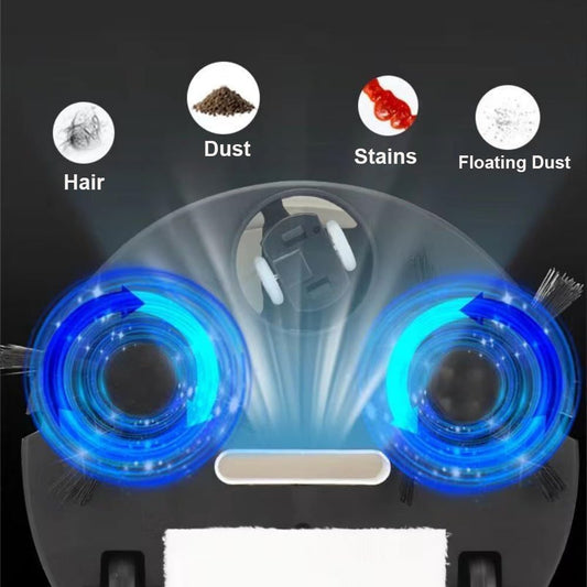 3-in-1 Automatic Robot Vacuum & Mop – Smart Floor Cleaner for Sweeping, Vacuuming & Mopping, Ideal for Pet Hair & Home Use
