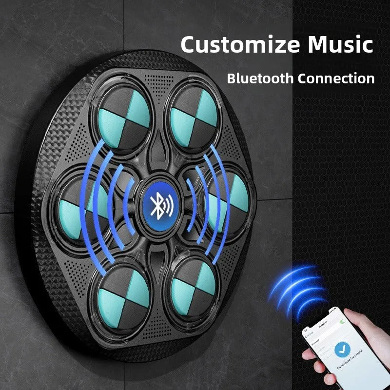 Wall-Mounted Smart Boxing Machine with Music & LED Lights – Interactive Punching Trainer for Adults & Kids, Home Fitness Boxing Target
