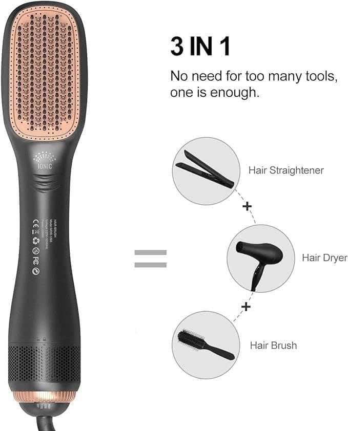 2-in-1 Hair Dryer & Styler – Professional Blow Dryer for Fast Drying, Smoothing & Easy Hair Styling at Home