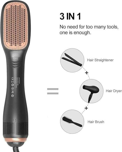 2-in-1 Hair Dryer & Styler – Professional Blow Dryer for Fast Drying, Smoothing & Easy Hair Styling at Home