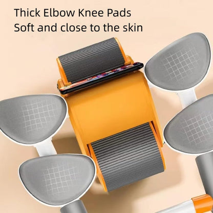 3rd Generation Ab Roller with Elbow Support – Automatic Rebound Abdominal Wheel with Exercise Counter, Knee Pad & Phone Holder