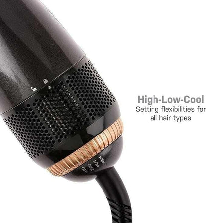 2-in-1 Hair Dryer & Styler – Professional Blow Dryer for Fast Drying, Smoothing & Easy Hair Styling at Home