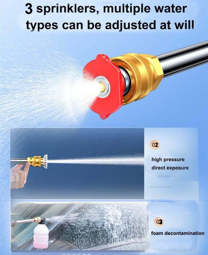 High-Pressure Washer 48V – 30 Bar Water Spray Gun with Lithium Battery, 60-Min Runtime, Portable Cleaner for Car & Outdoor Cleaning
